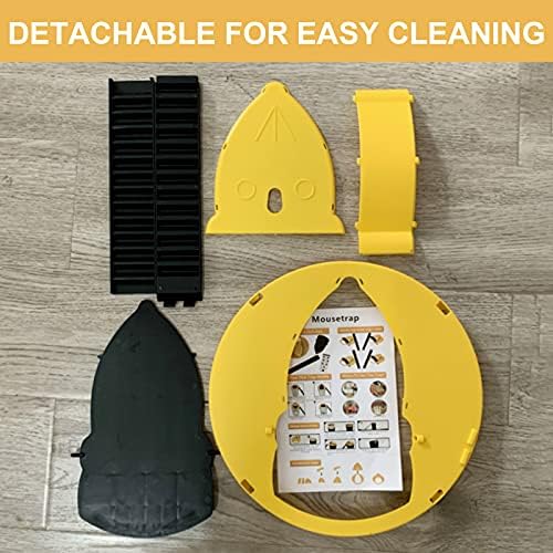 Rodent Control Slide Bucket Lid Mouse, Flip N Slide Rat Trap, Safe Mousetrap Catcher Humane Suitable for 5 Gallon Bucket Compatible, Easy Set-up & Cleanning for Indoor & Outdoor