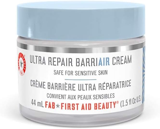 First Aid Beauty Ultra Repair BarriAIR Cream: Lightweight Moisturizer with Hyaluronic Acid and Vitamin E to Hydrate and Calm the Skin (1.5 oz)