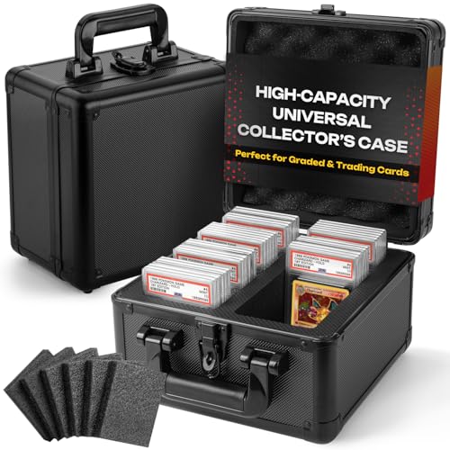 FunGuys Graded Card Storage Box, Trading Card Case for PSA Graded Pokemon Cards, Sports Card Storage Boxes, PSA Card Case Holder, Baseball Slab Case for Trading Cards, BGS