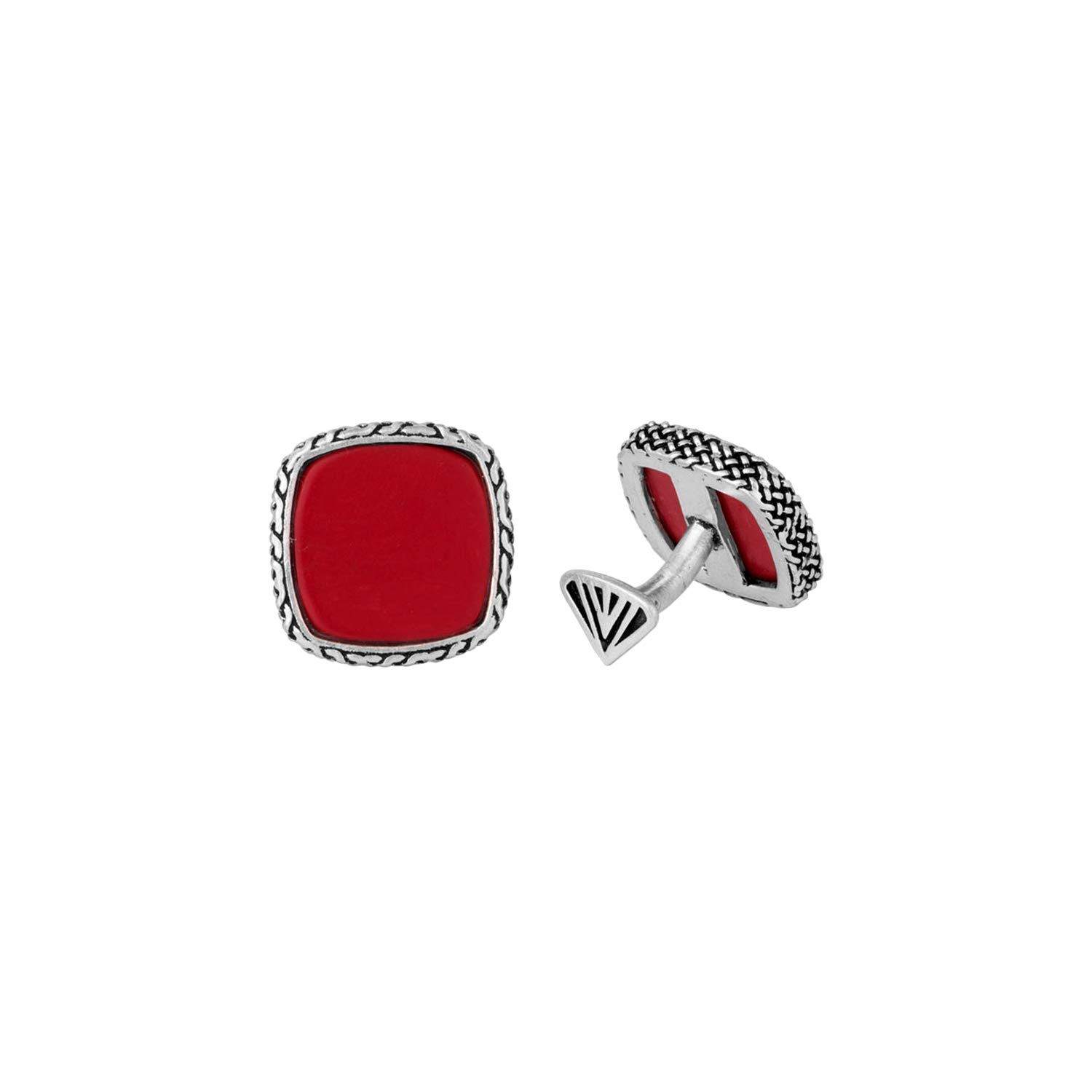 Men's Elegant Silver Cufflinks - Stylish Formal Wear Accessory