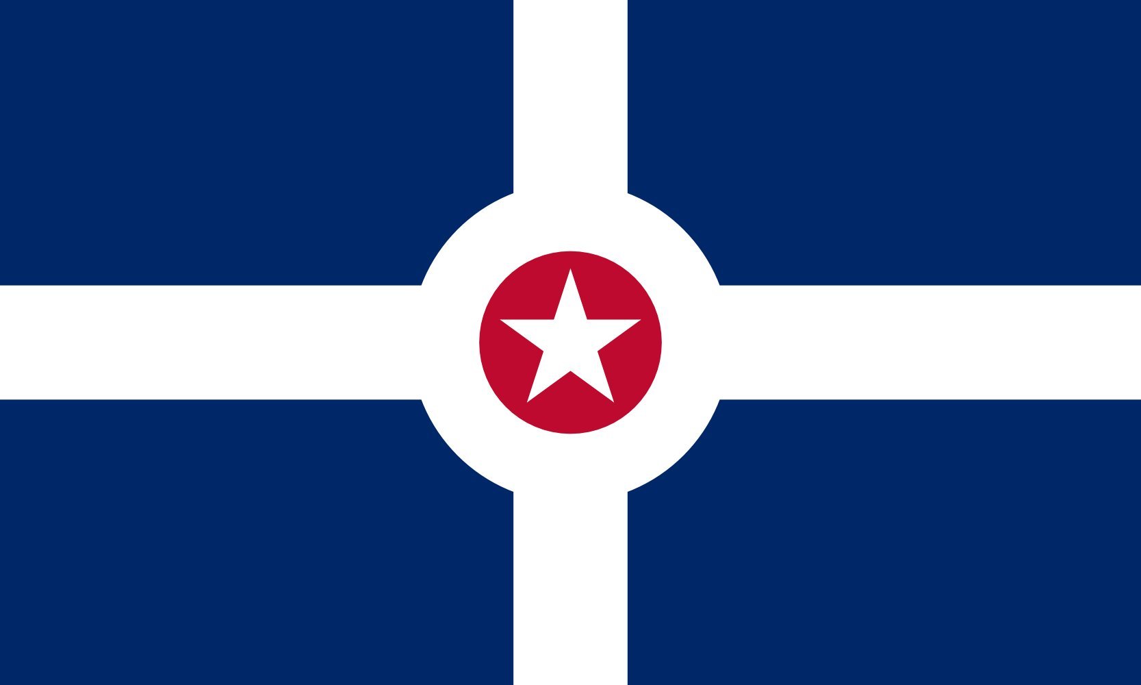 Drapeau Indianapolis paysage de 1.35m² pour remplacer un pavillon usé