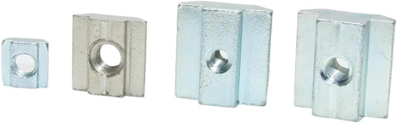 T Block Square Nut M3 M4 M5 M6 M8 T Nut T-Track Sliding Hammer Nut for 2020 3030 Aluminum Connection Profile 3D Printer(4040-M5-20PCS)
