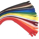 40PCS Nylon Invisible Zipper Tailor Sewer DIY Sewing Accessories for Garment/Bags/Home Textile(20 in