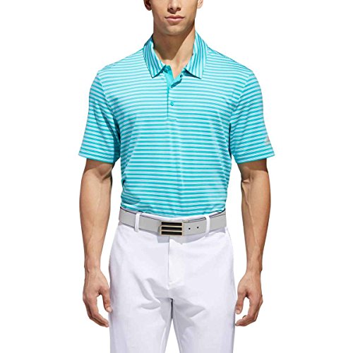Polo de golf à rayures bicolores adidas idéal pour vos parcours d'été