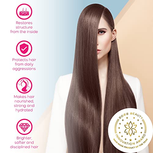 Hair Expert Thermal Mask - Contains Marine Collagen And Almond Oil - Formaldehyde-Free - Repairs The Hair Elasticity And Flexibility, Softens, Moisturizers, Adds Shine (Brazilian 2.82 Oz) #TOP1