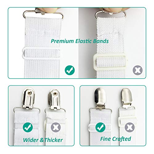 Raytour SZTHZDW Bed Sheet Holder Straps Fitted Sheet Keepers Bedsheet Holders Fasteners thumb #5