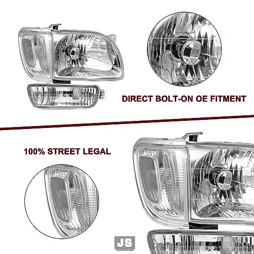 Image of JSBOYAT Headlight Assembly for 2001-2004 Toyota Tacoma CSL + BL