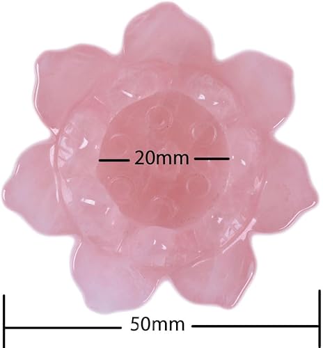 Miniatura 7 de Piedra preciosa tallada de cuarzo rosa flor de loto verde aventurina hoja de loto decoración de oficina en casa