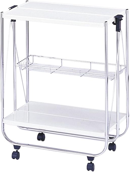 Amazon 折りたたみキッチンワゴン ホワイト キッチンワゴン 収納カート オンライン通販