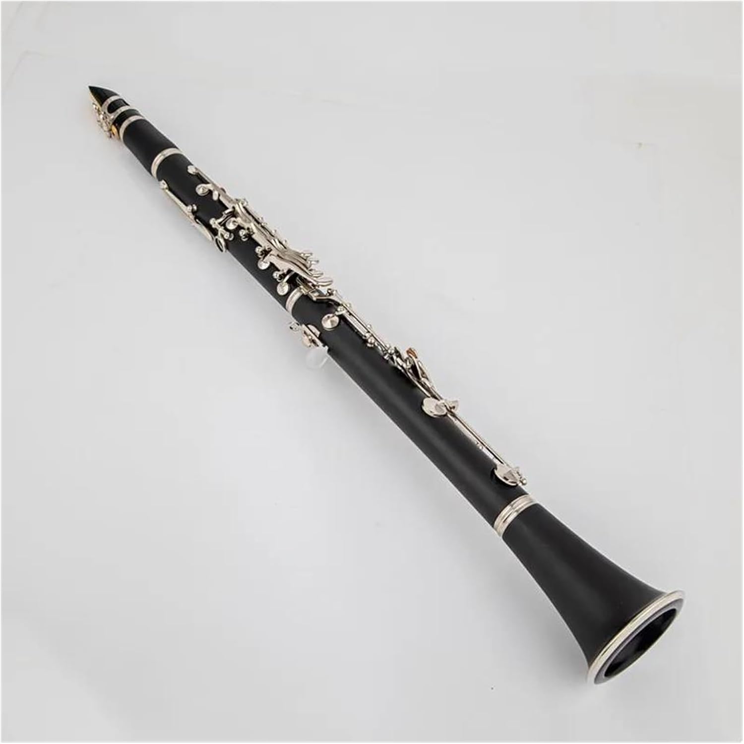 Clarinet Clarinet in Bb 17 Keys Durable Instrument Bakelite Material Nickel Plated Surface