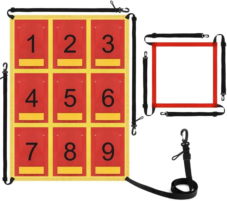 Miniatura 1 de Objetivo de zona de ataque ajustable para red de béisbol, almohadilla de lanzamiento numerada, objetivo de sóftbol de béisbol, práctica de