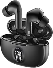 Wireless Earbuds, Bluetooth 5.4 Headphones Stereo Deep Bass, Wireless Noise Cancelling Headphones with Mic, 48H Playtime, Touch Control, IPX8 Waterproof in-Ear Earphones for iPhone iOS Android Phone