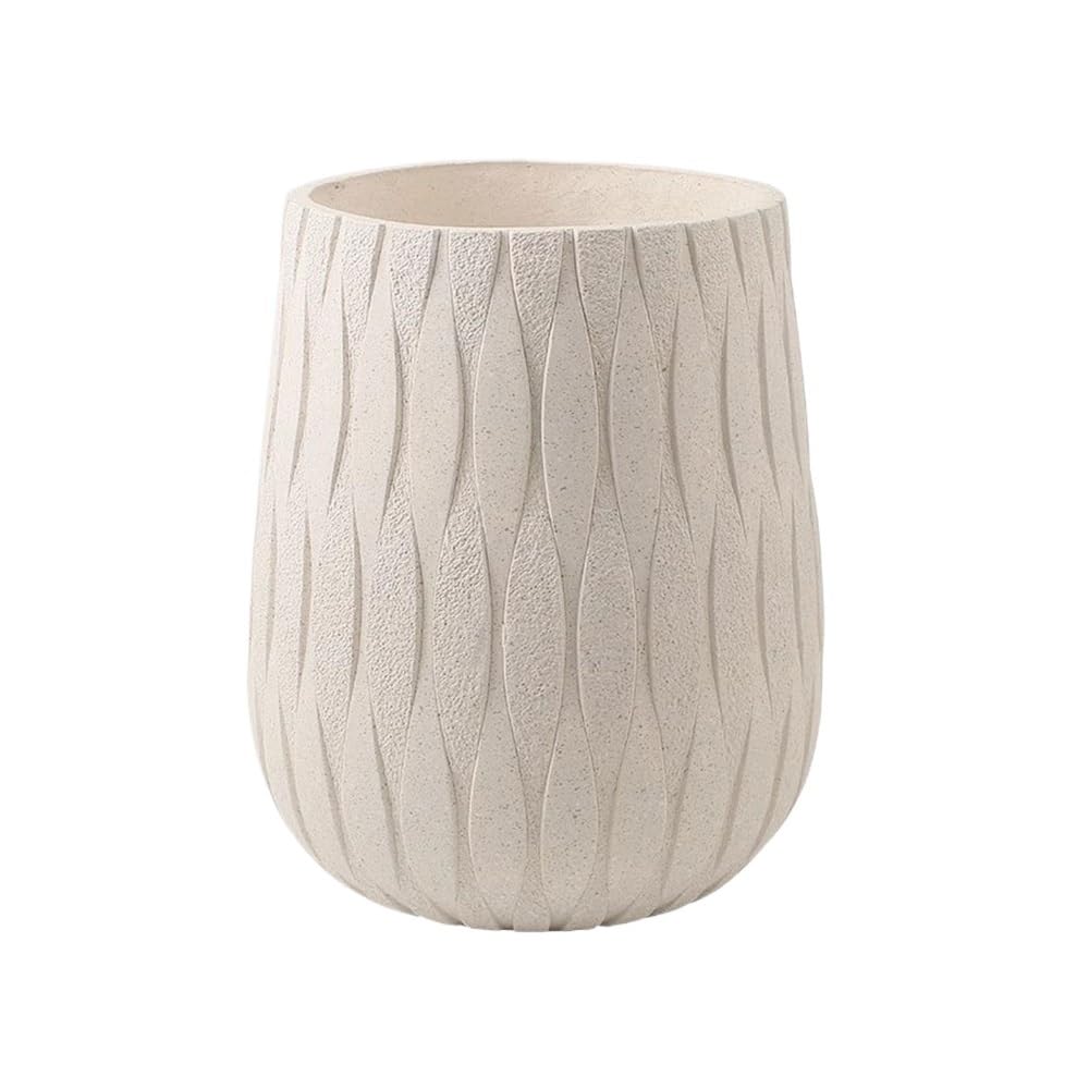 L8p2B5s7 Garden Pots Round Cameo Geometric Pattern Planter Magnesium Clay Flower Pot for Balcony Garden