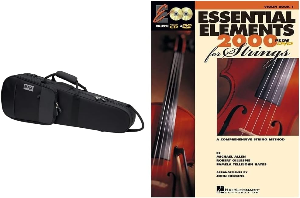 Protec MX044 4/4 Violin Case + Essential Elements Violin Book 1