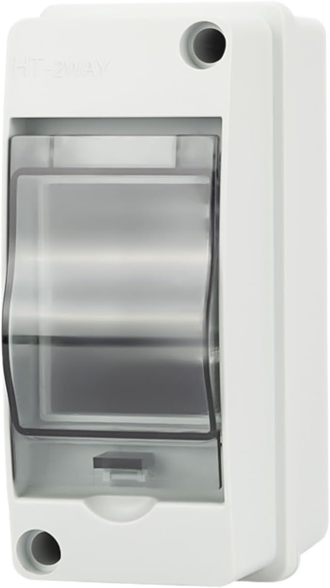 1pcs HT-5/8/12/15/18/24 Way IP65 Circuit Breaker Distribution Box PC/ABS Plastic Outdoor Electrical(HT-8 Way)