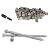 Pro Plug PVC Plugs and Stainless Screws for Trex Winchester Grey Decking, 85 Plugs for 20 sq ft, 75 Stainless Steel Screws