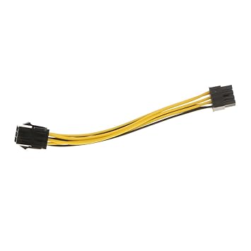 Elegant Essence 6-pin Female to 8-pin Male PCI Express Power Converter Cable for Video Card