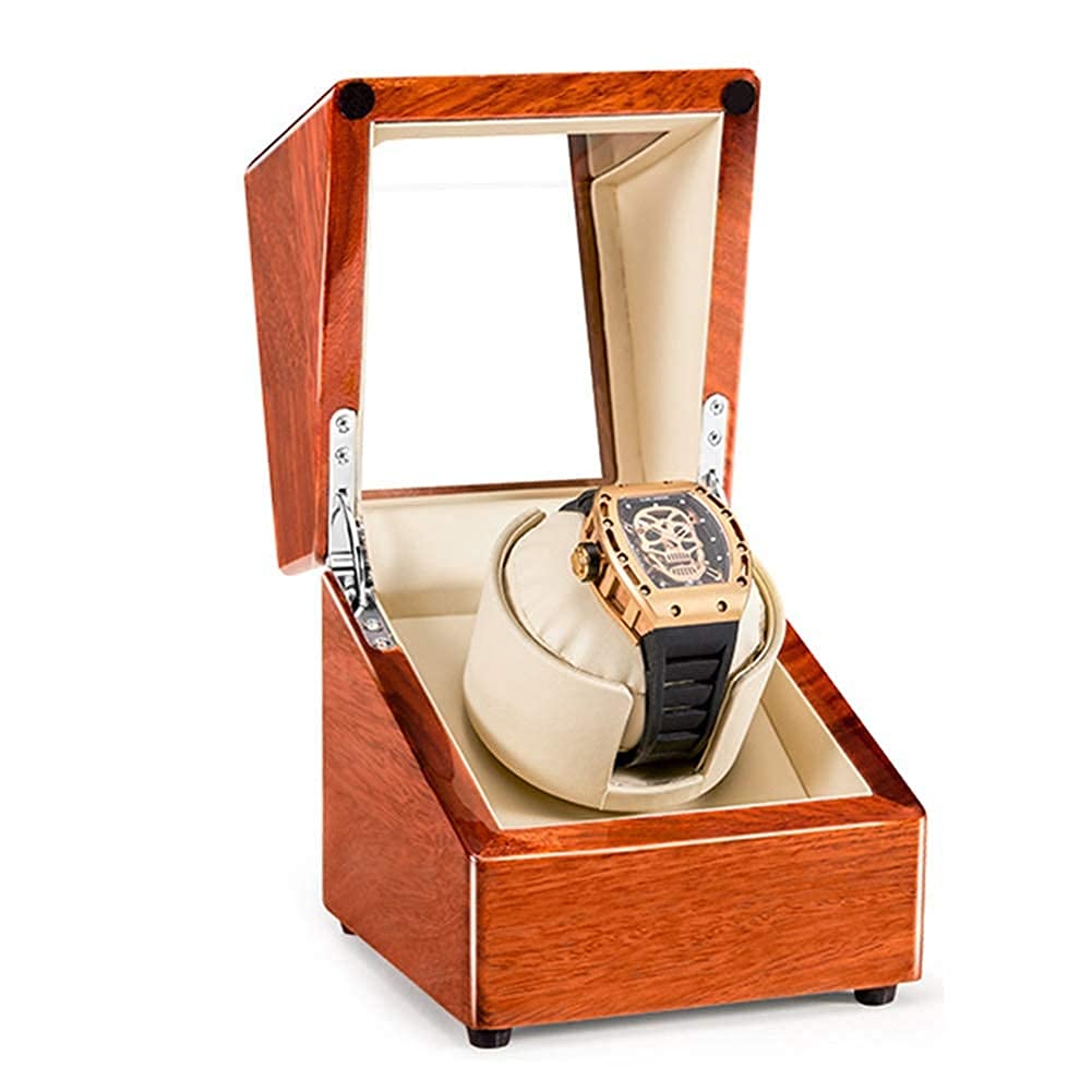 Estuche de madera para guardar relojes automáticos sin ruidos gracias al motor súper silencioso
