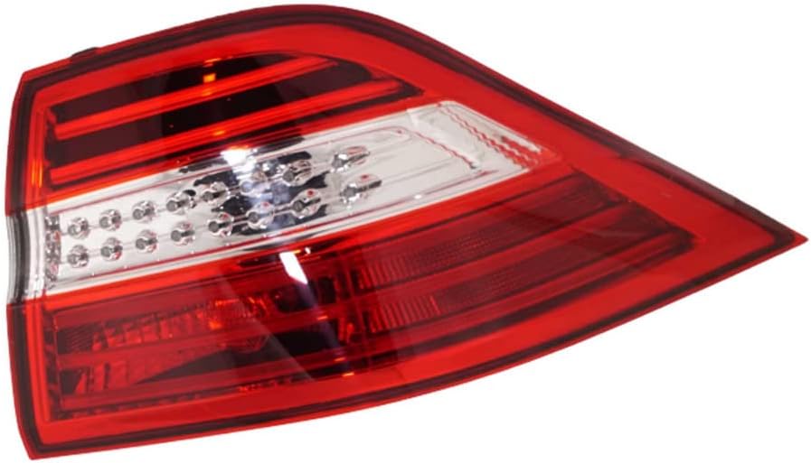 For Mercedes-Benz ML350/ML550 2012 2013 2014 2015 Tail Light Driver and Passenger Side | Pair | Outer | CAPA | LED | Red, Clear Lens | Made of Plastic | MB2804107, MB2805107 | 1669063501, 1669063401