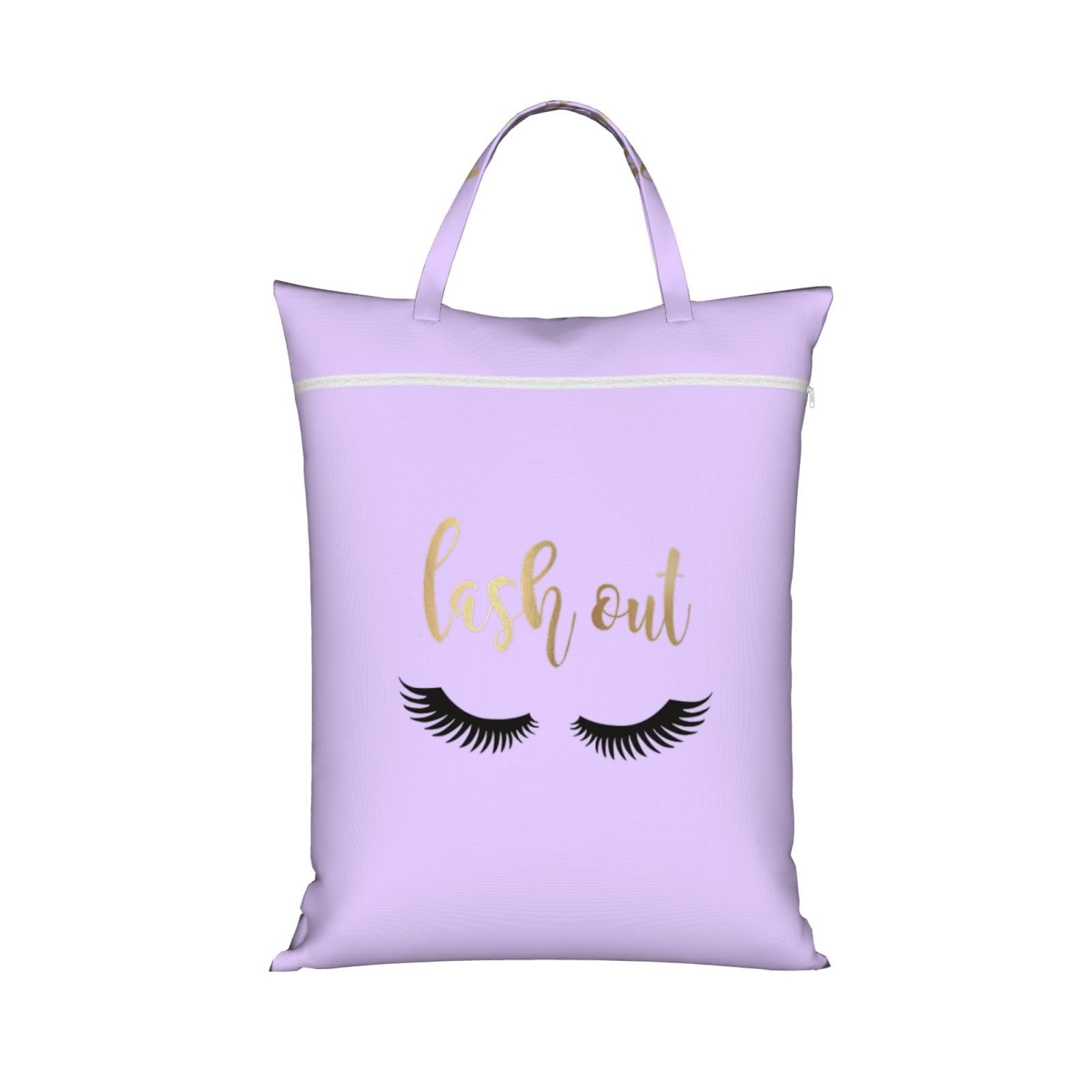 Pphgut 1 Pc Eyelash Print Travel Laundry Bag Portable Dirt Clothes Bags Daily Hiking Camping Vacation