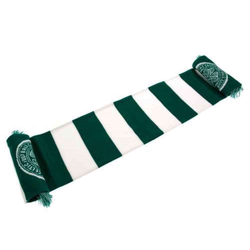 Celtic F.c. Multicoloured Official Celtic Fc Bar Scarf
