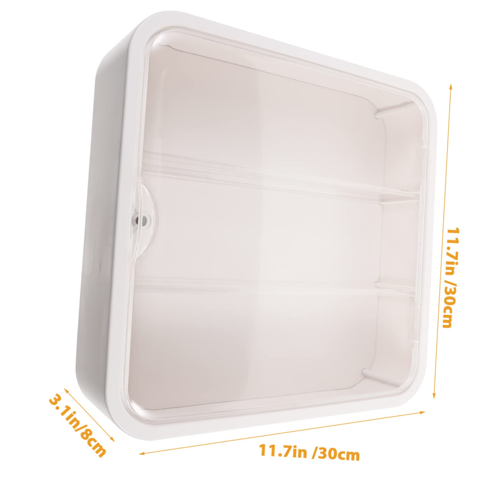 Boîte Murale à Figurines Mini, Présentoir de Rangement, Plastique Blanc