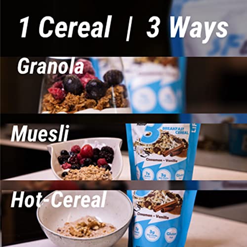 Sfuels Keto 3 Cinnamon Vanilla Keto Cereal - Low Sugar, High Protein Breakfast Cereal With Mct Oil, Collagen, L-Glutamine & Whey Isolate - Delicious, Gluten Free Low Carb Cereal (14 Oz, Pack Of 1) #TOP5