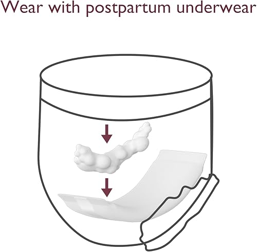 Miniatura 5 de Momcozy Ropa interior desechable posparto, 12 unidades, sin fugas, almohadilla incorporada, autoabsorbente, de movimiento libre, para mujeres,