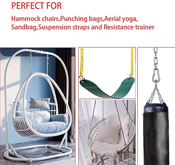 Hamac Interieur Chaîne Suspension Métal Argenté - 61 Cm, Acier, Pour Hamac Et Fauteuil Suspendu Chaîne Métal Argenté 61cm Hamac Interieur Chaîne Suspension Métal Argenté - 61 Cm, Acier, Pour Hamac Et Fauteuil Suspendu Chaîne Métal Argenté 61cm