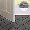 hicorfe Dirt Trapper Indoor Doormat,20"x31.5" Welcome Door mat,Non Slip Backing Washable Door Mats,Absorbent and Resistant Low-Profile Entrance Inside Floor Mat for Front Back Door and Entryway (Grey) #4