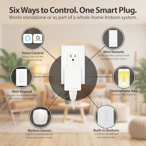 Insteon Smart On/Off Plug-in Module, 1800W Indoor Smart Outlet - 2635-222 - Image 5