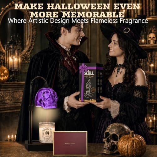 Skull Candle Warmer Lamp DROPS TO TO works for 1(Skull Purple) 2(Skull Black)) - image 7