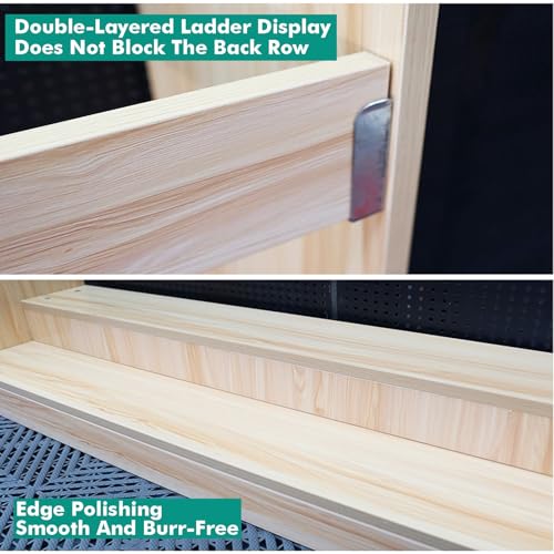 Support de rouleaux de tissu avec charge 200 kg en bois noir