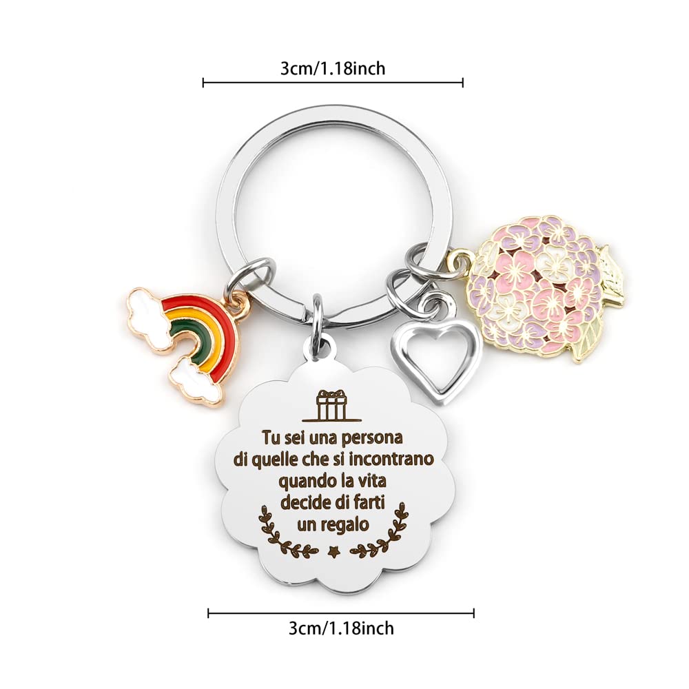 BOMEON Regalo Amica,Regali Migliore Per Amica,Portachiavi Amicizia,Idee Regalo Donna Amica,Regalo Amica Natale,Regalo Amica Speciale,Idee Regalo Originali Per Amica