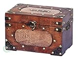 Vintiquewise - Cofre del Tesoro, Color marrón, pequeño