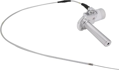 Miniatura 19 de JFG RACING Asamblea del acelerador de motocicleta, empuñaduras de acelerador giratorio de 7/8 pulgadas con eje giratorio cable de acelerador CNC