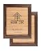 Rustic Wooden Picture Frames 8x10 - Brown Wenge - Set of 2-100% Natural Eco Solid Wood and High Definition Real Glass for Wall Hanging Photo Frame