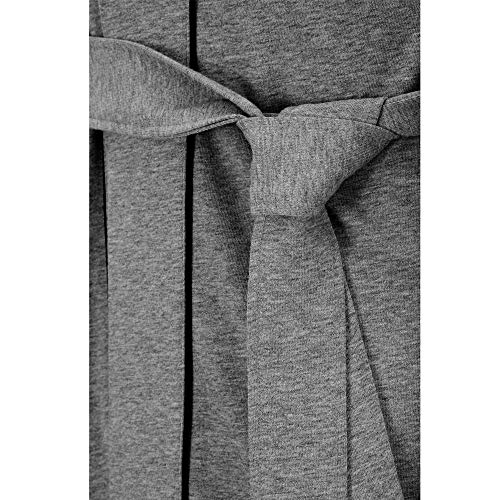 Holove Mens Cotton Robes Knee Length Lightweight Summer Plus Size Bathrobe (Mid. Gray, 2Xl/3Xl) #TOP4