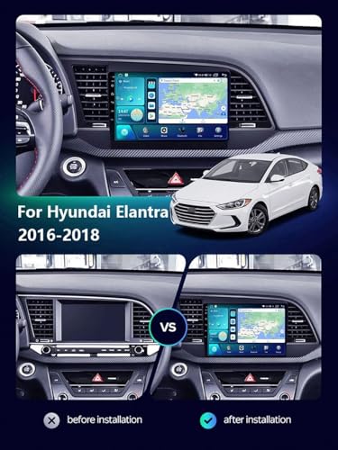 Autoradio para Hyundai Elantra 2016-2018 con CarPlay y Android Auto 2G+32G 2
