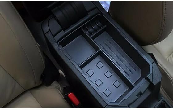 JSCARLIFE Car Center Console Organizer Tray Compatible with Toyota RAV4 2013-2018 Interior Accessories Armrest Console Insert Box ABS Secondary Storage