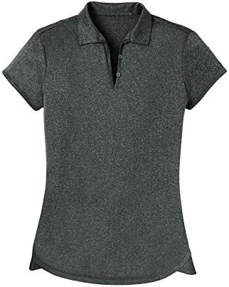 Opna Women’s Ladies Moisture Wicking Athletic Golf Polo Shirts Tops & Tees Charcoal