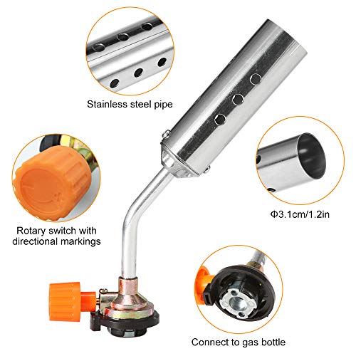 Ferramenta ao ar livre, Romacci Queimador de acampamento ao ar livre Tocha de gás butano Cozinha Sop