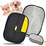ZAULEY Pet Hair Removal Gloves for Cats & Dogs, Reusable Electrostatic Pet Grooming Gloves, Efficient Hair Remover Tools for Couch, Car Seat, Furniture, Carpet & Bedding (2 Pcs)
