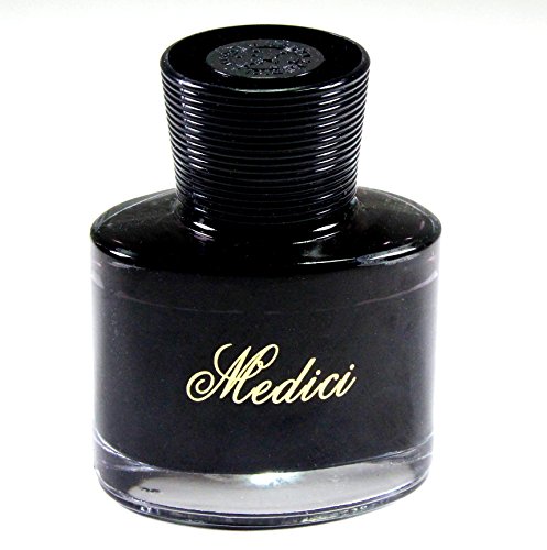 Medici High Grade Writing Ink By Premiere Brands - Black Fountain Pen Ink In 60 Ml Bottle - Enjoy Smooth Flowing, True Black Ink #TOP25