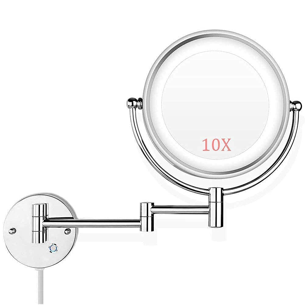Miroir de salle de bain avec lumières LED et écran tactile au design épuré