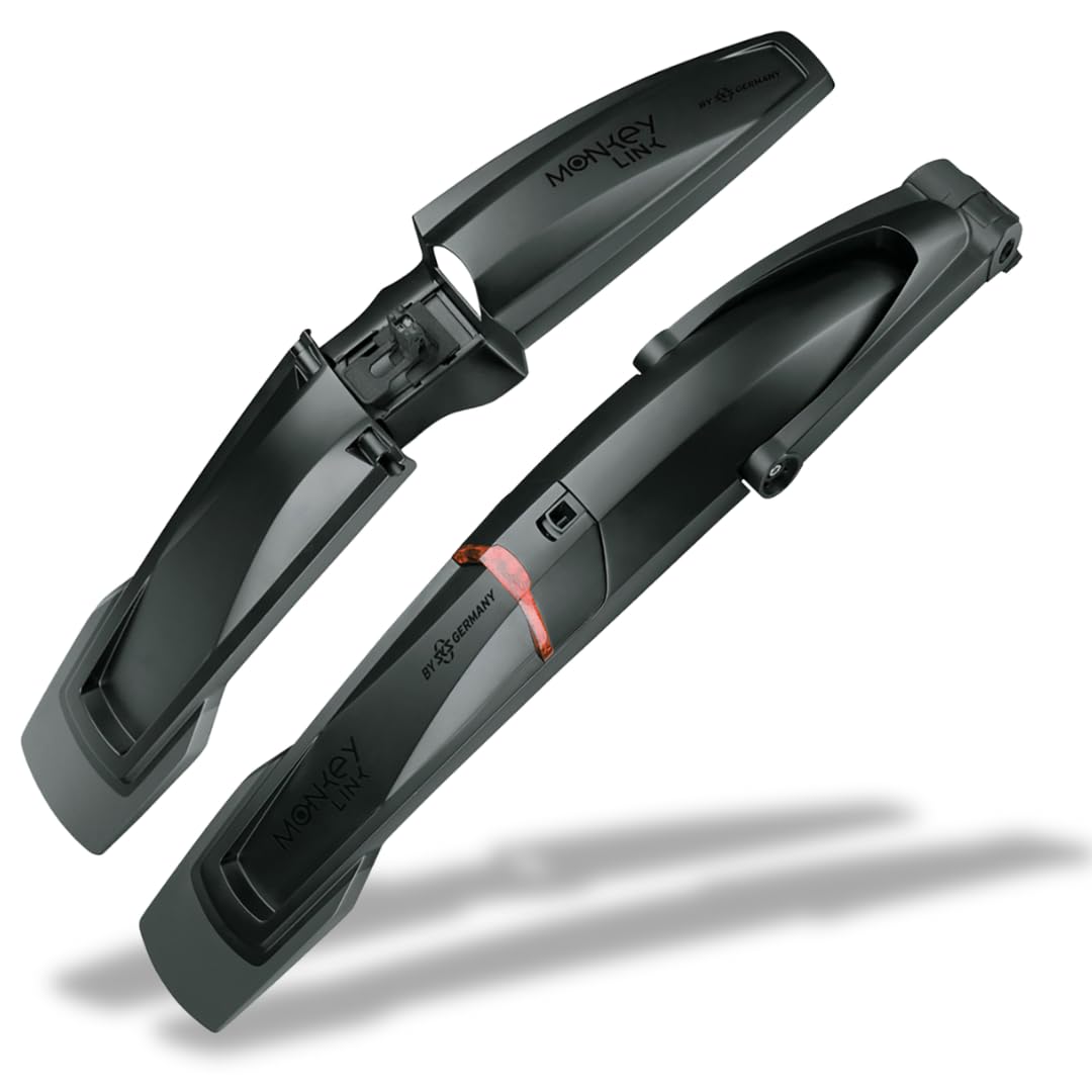 MonkeyLink MonkeyFender Ensemble de Garde-Boue Connect 26-29" avec feu arrière pour vélos électriques avec BlueDoc (Interface MonkeyLink)