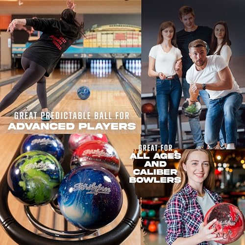 KR Strikeforce Polyester Undrilled Bowling Ball Blue/Green/Silver 14lb by KR Strikeforce - Image 4