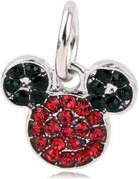 LaBenie Dangle Red Mouse with Black Ears Charm