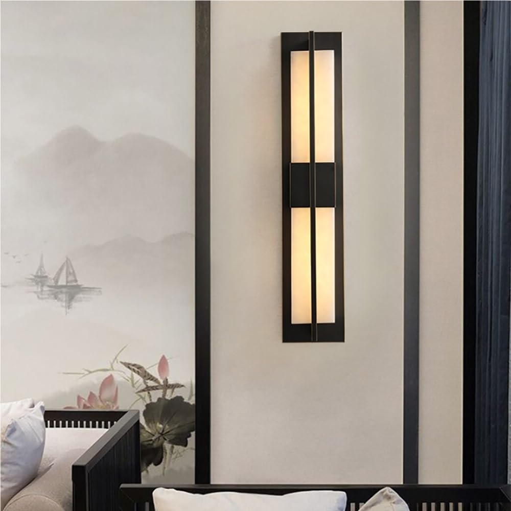 Kinkiety Wewnętrzne Led Do Łazienki, Vintage, Marmurowe, Mosiężne, Metalowe, 24 W, Ściemnialne, Do Sypialni, Zagłówek Nocny, Salon/Orange, Murzyn, Murzyn