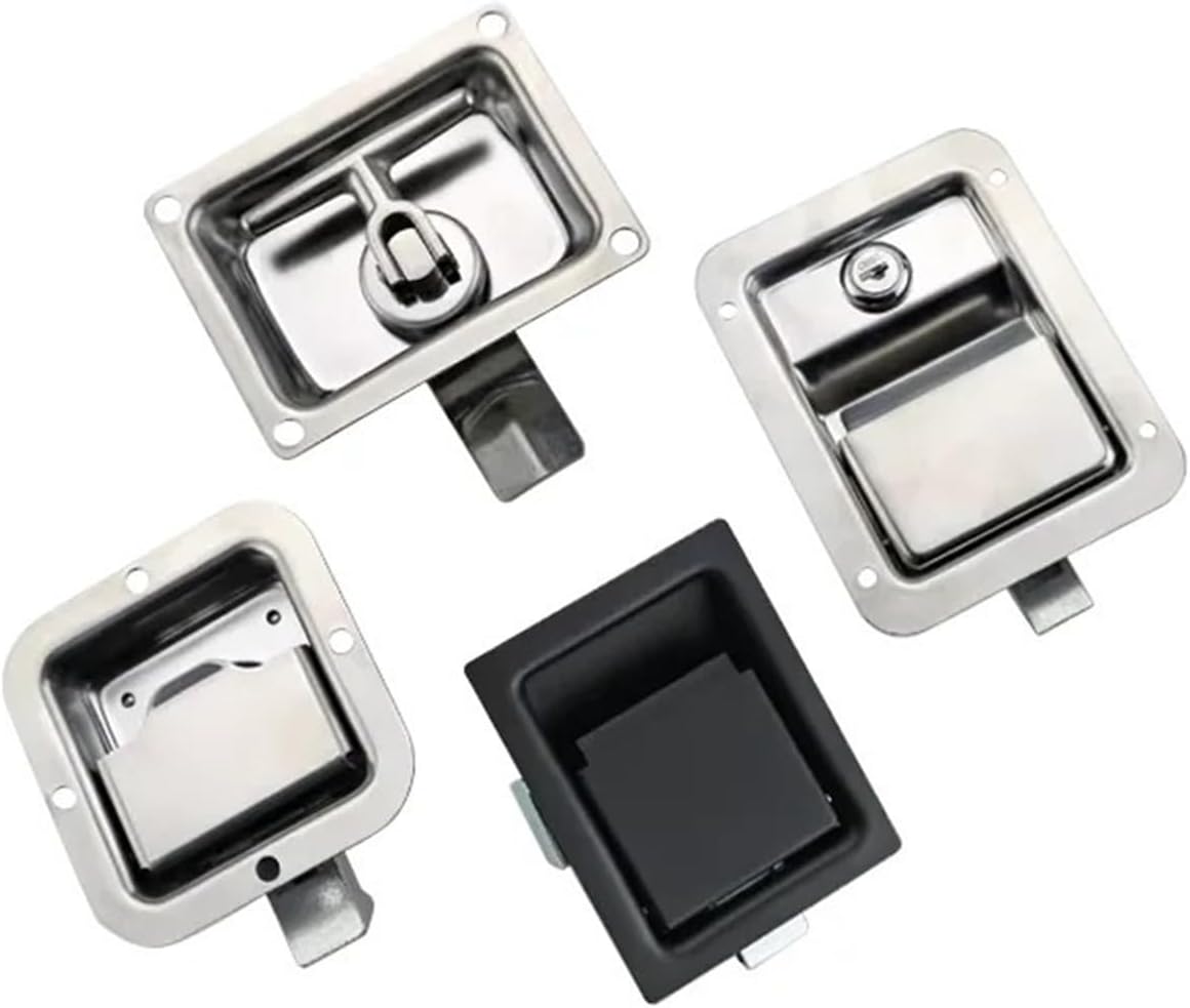 Pull-Type Panel Box Truck Cabinet Engineering Vehicle Toolbox Lock Industrial Distribution Box Cabinet Lock 1Pcs(No Lock-3)